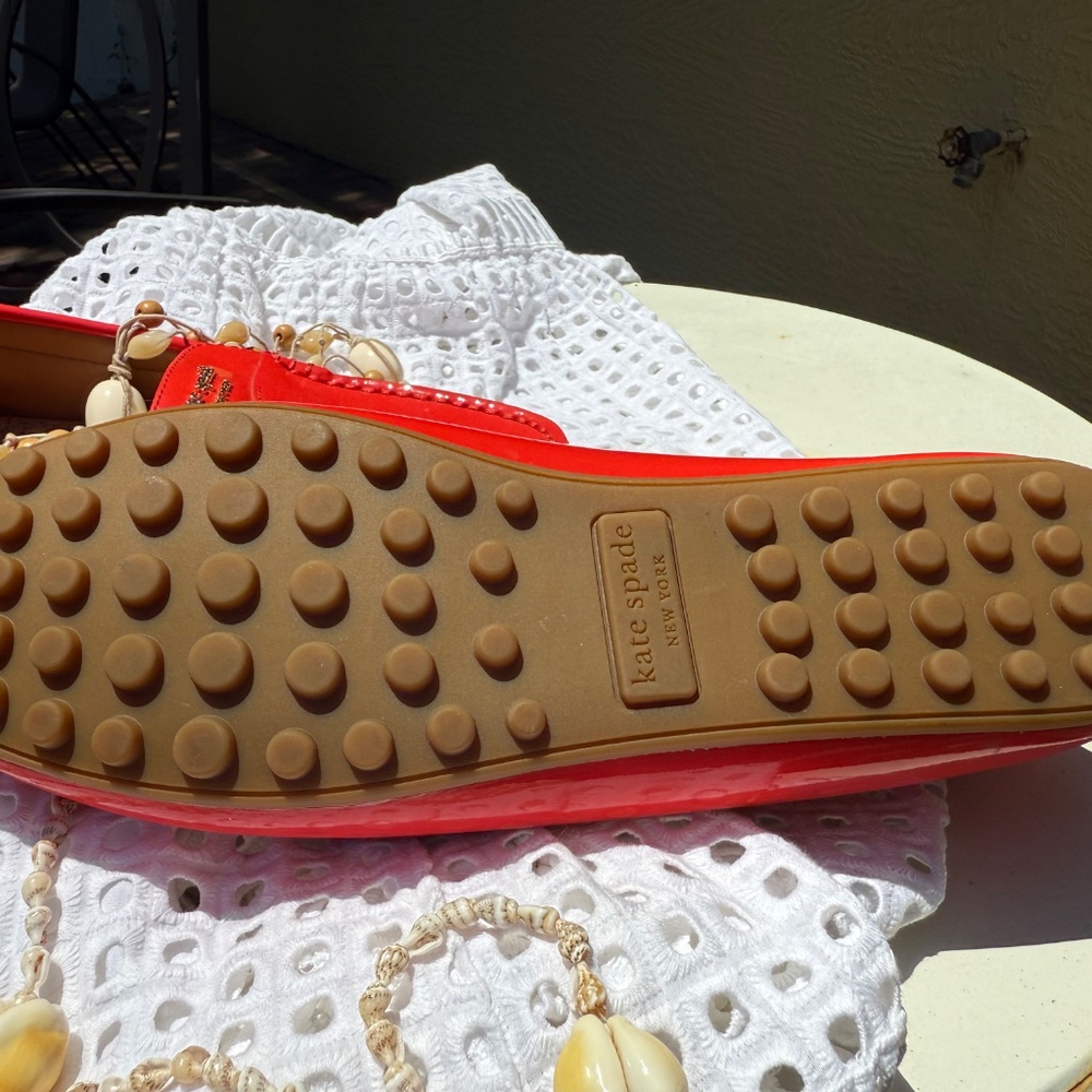 KATE SPADE Coral Patent Loafers WORN ONCE - Picture 8 of 8